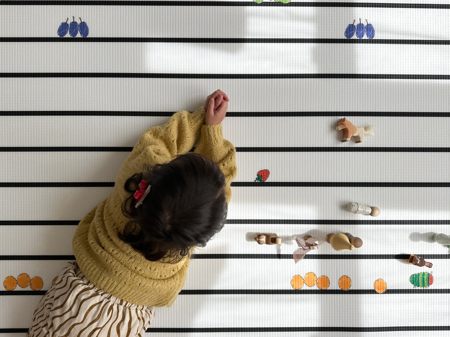 World of Eric Carle X Little Bot Baby Play Mat (Ofie mat, Caterpillar Pop + Zen line)